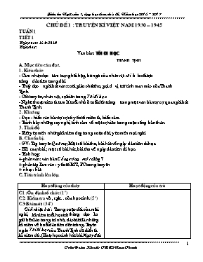 Giáo án Ngữ văn lớp 8 - Năm học 2016-2017 - Trần Đình Khoát